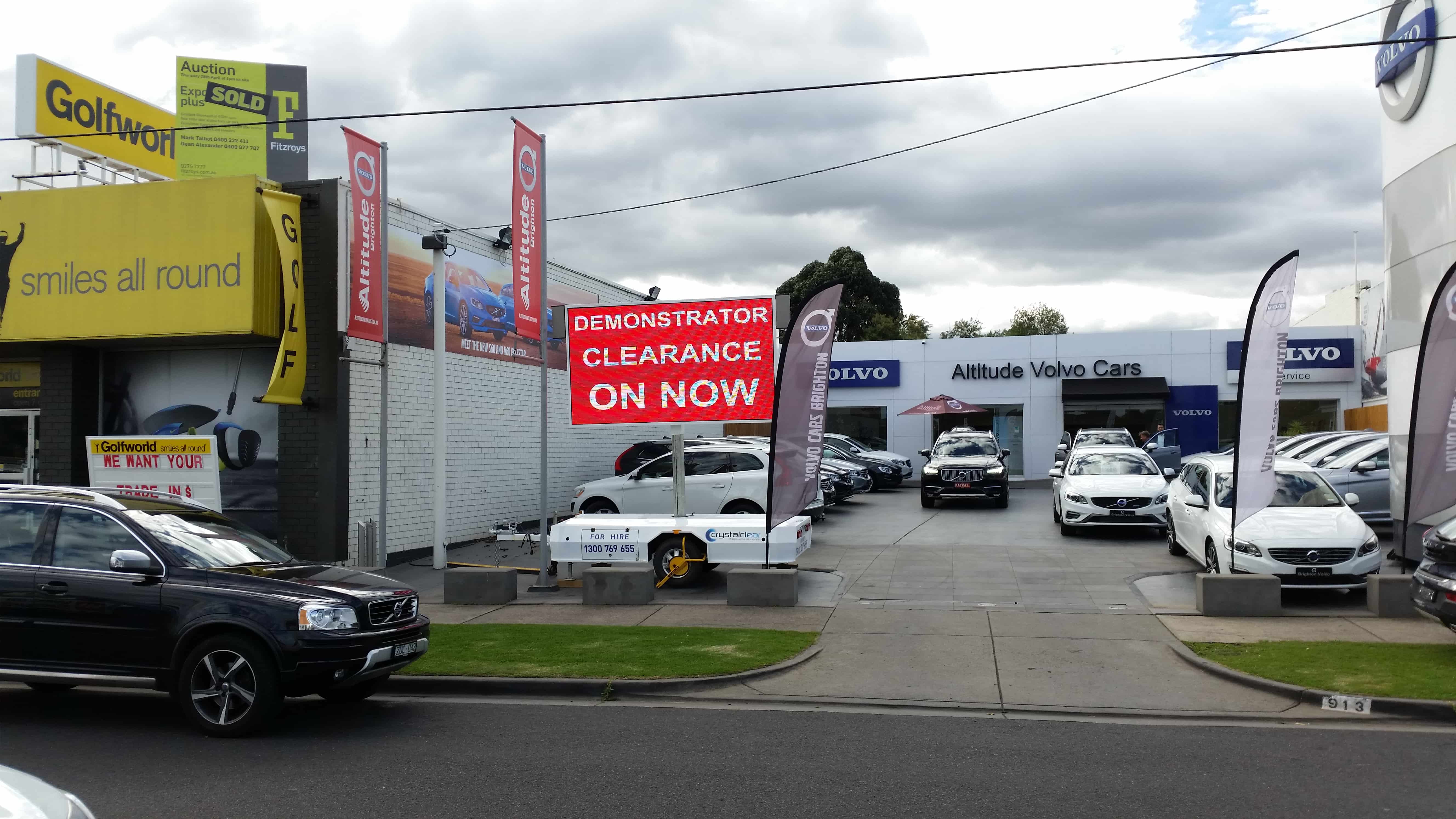 LED trailer advertising