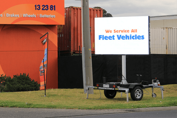 LED trailer advertising